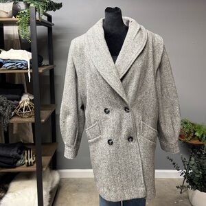 Women's Gray Pea Coat